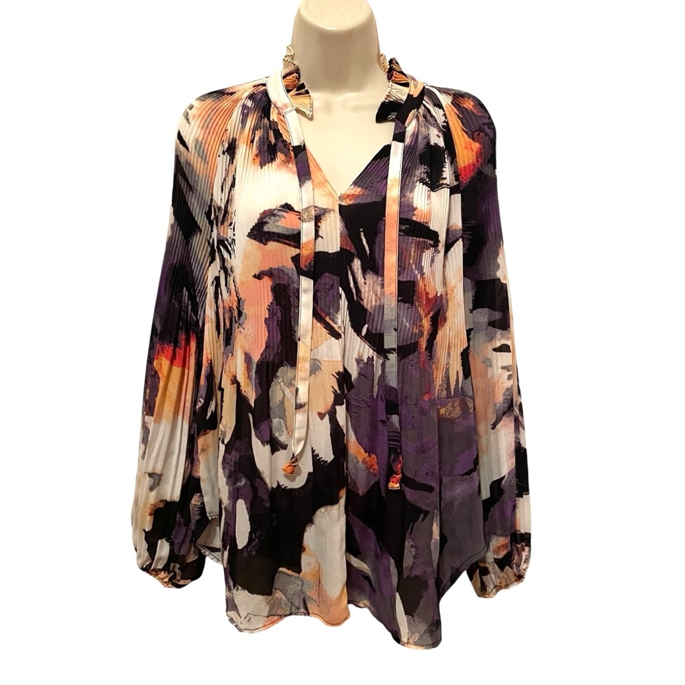 Melissa Paige Women’s Blouse Size Small Beautiful Abstract Print